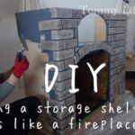 【DIY】Making a storage shelf that looks like a fireplace /vlog/暖炉風収納棚をDIY/セルフネイル/キャンドルのディスプレイ