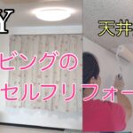 リビングのセルフリフォーム【DIY】天井塗り