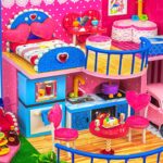 Build Miniature Pink Garage, Bedroom, Bathroom, Kitchen ❤️ DIY Miniature Cardboard House #237