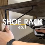 【DIY】 #1 築40年の賃貸団地の玄関に靴棚を作る／Shoe Rack