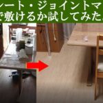 古団地キッチンDIYセルフリフォーム #3 遮音シートにおしゃれで安い木目ジョイントマットは家具の中一人で敷けるか試してみました。