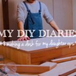 【DIY Vlog】子供の学習机ユニットデスクの引出し作り！Making a desk for my daughter eps.4