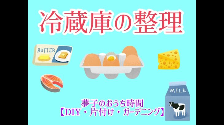 【冷蔵庫の整理】休みだから冷蔵庫の整理をした　DIY初心者　掃除　片付け　整理　収納　ガーデニング　50代　キッチン編No.12 total No.96