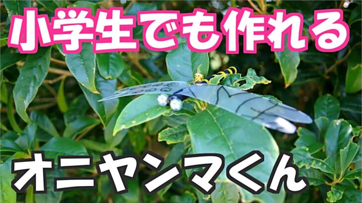 【100均DIY】オニヤンマくんが虫よけに効くらしいので100均の商品だけで作ってみました【虫対策】