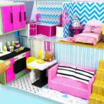 DIY Miniature Cardboard House ~ DIY Miniature Bedroom, Bathroom, Kitchen and living room