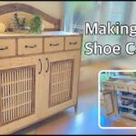 [DIY] Making a Shoe Cabinet / 端材を活用！折れ戸のツートン靴箱