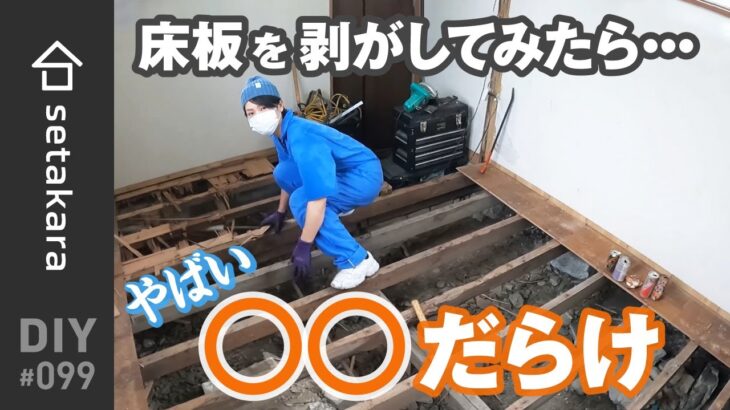 【DIY】#99 床を解体！床下は、悲惨な状態。どうする？