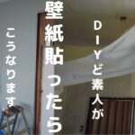 【DIY】#05　DIY素人がはじめて壁紙クロス貼りに挑戦_キッチンエリアDIY