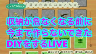 収納が危なくなる前に今までやってこなかったDIYをする LIVE