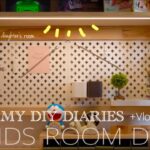 【Kids room DIY】 IKEAの有孔ボード・照明で子供部屋机DIY〜アップグレード編