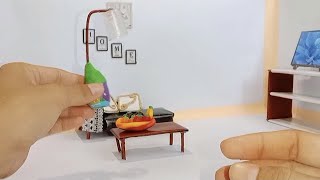 MINIATURE LIVING ROOM DIY-MINIATURE LIVING ROOM FURNITURE #1