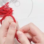 赤い糸の作り方【100均DIY】前撮り・結婚式にも使える①紐にワイヤーを通す