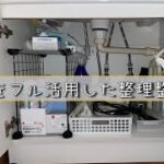 【100均DIY】洗面台の下を格安で整理整頓!! 猿でも出来ちゃう簡単さ!!