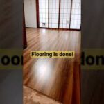 実家DIY リビングフローリング貼り終わり！　#diy #セルフリフォーム #フローリング #flooring #reform