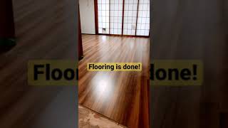 実家DIY リビングフローリング貼り終わり！　#diy #セルフリフォーム #フローリング #flooring #reform