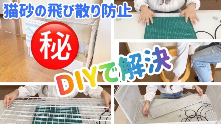 前編【DIY】100均の材料だけで、どうしようも無い猫砂問題を解決します‼︎