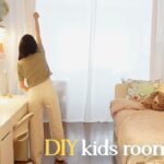 狭い子供部屋に2台目のIKEA収納ベッドを搬入！DIY/2人一部屋のレイアウト/カーテン間仕切りの部屋/子供3人