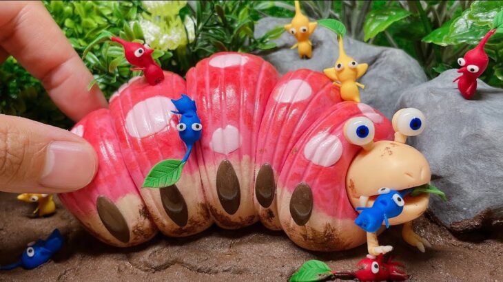 【100均工作】庭にクイーンチャッピーが…【ピクミン】〜I found Pikmin fighting Bulborb Queen in the yard〜