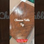 DIY Project _ PALLET WOOD _Handmade  Chevron Table Top#diy #woodwork #Chevron #handmade #woodworking