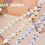 100均! Seria🌼デイジーレースで簡単マスクストラップ🌼DIY Easy! Mask Holder Tutorialチェーン|リボン|お花|フラワー|flower lace|セリア|作り方