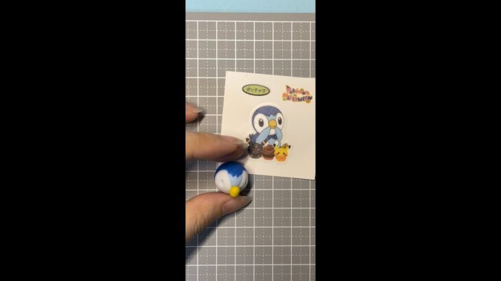 100均の樹脂粘土で飛び出るポッチャマ作ってみた　#shorts #pokemon #short #miniature