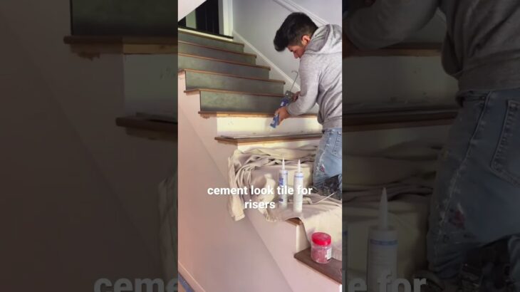 DIY Staircase Makeover part 1 #shorts
