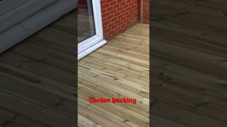 Garden Decking Construction 💯🤩 DIY installation landscape gardening