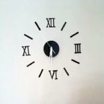 Mini Home Wall Clock 3d Diy Acrylic Mirror Stickers For Home Decoration Living Room #shorts