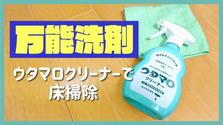 【床掃除】フローリングも大丈夫！ウタマロクリーナーで家中ピカピカ