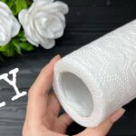 How to make Kitchen Paper Towel Tissue to Rose Flower (DIY Tutorial)