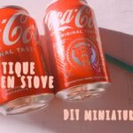 【Antique kitchen stove 1】コーラ缶でアンティークキッチンストーブ* DIY miniature* Coca cola can