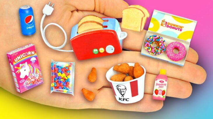 DIY tiny food and kitchen appliances for dolls