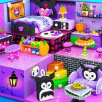 DIY Halloween Compilation ❤️ How To Make Kuromi Halloween House has Bunk Bed, Kitchen, Living Room