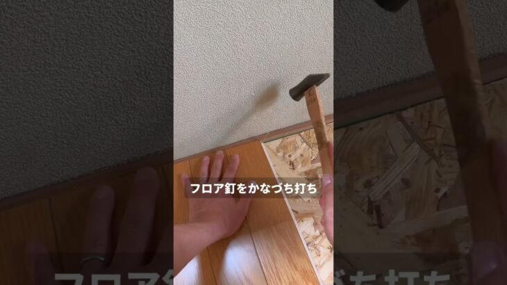 DIY フローリング張り 四畳半 和室を洋室に #diy #カインズホーム #フローリング