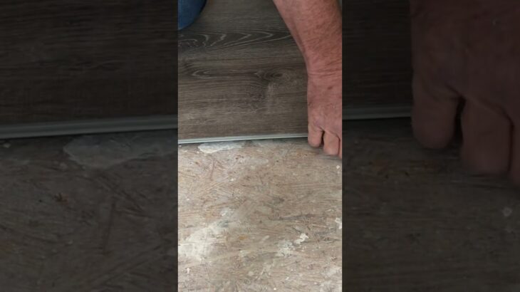 Life Proof Flooring Under Door Frame #diy