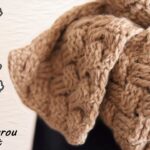 【100均毛糸】かんたん模様編みマフラーの編み方。かぎ針編み