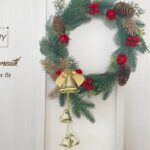 【100均DIY 造花】クリスマスリース・モミで作る簡単リース・フラワーアレンジメント・Christmas wreathe・Flower arrangement