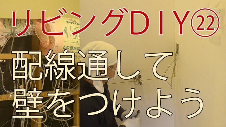 【すぎみつDIY＃067】 120万円ハウスのリビング・Part22　配線通して壁をつけよう　 【セルフリフォーム】