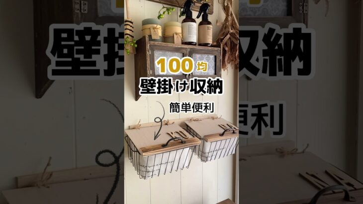 【100均DIY】壁掛け収納我が家の洗面所にある靴下入れ！#shorts #diy #100均 #100均diy #セリア #収納  #簡単diy