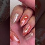 【DAISO新色】オレンジシロップネイル🍊#セルフネイル #nails #nailart #naildesigns #100均