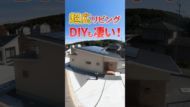 【平屋ルームツアー】実はDIYも凄かった！超広リビングでバズった平屋 #shorts