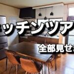 キッチンツアー/DIYリノベーション/収納から冷蔵庫の中身まで全部見せます