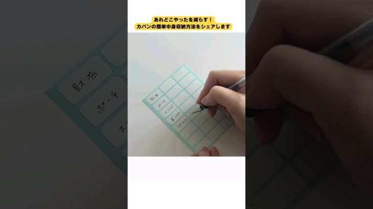 【忘れ物をなすく】カバンの中身収納方法#収納#100均diy