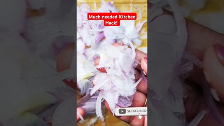 Kitchen hack – Pyaaz kaatne ka aasan tarika! Tricks – Onion peeling | Onion cutting trick #shorts