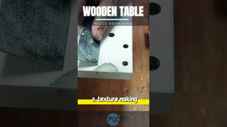 Amazing INSTANT NOODLE REPAIRING DIY of Wooden Table | ramen noodle restore | noodle restore #howto