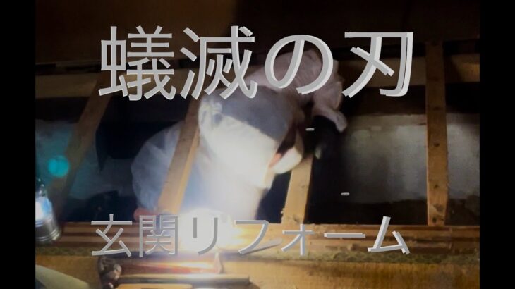 玄関をDIYリフォーム【蟻滅の付け焼刃】シロアリの被害に激震が走る！