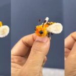 モールで作る超かわいいミツバチの手作り教室【100均DIY!】ミツバチの作り方