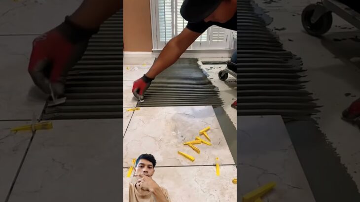 the most correct way to lay tiles #shorts #diy #automobile