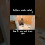 How to install a ​⁠@schlutersystems1 drain.. #diy #showerremodeling #bathroomtiles #tilegrout