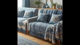 Modern Woolen Sofa Cover Design,Beautiful Home Decoration DIY Craft Ideas#woolcover #homedecor#short